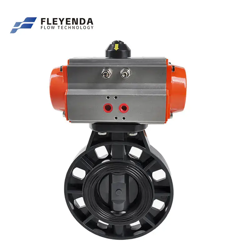 Fleyenda Pneumatic Pvc Butterfly Valve