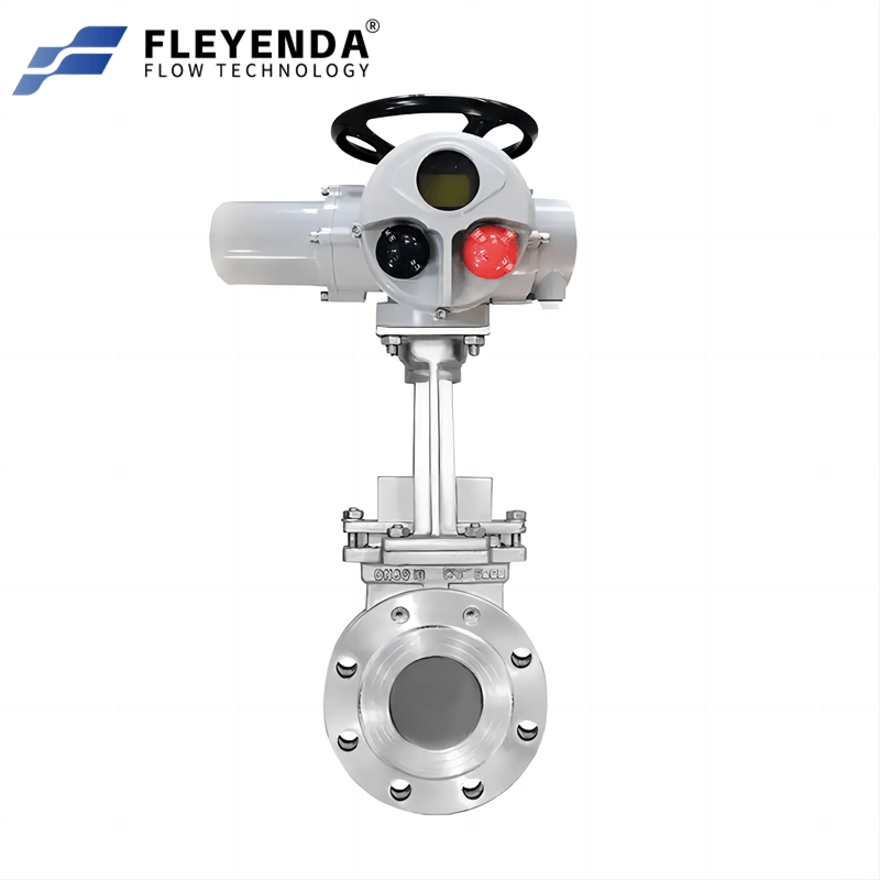 FLE-Z05-KG PN1.0 DN50-DN500 Multi-Turn Electric Knife Gate Valve