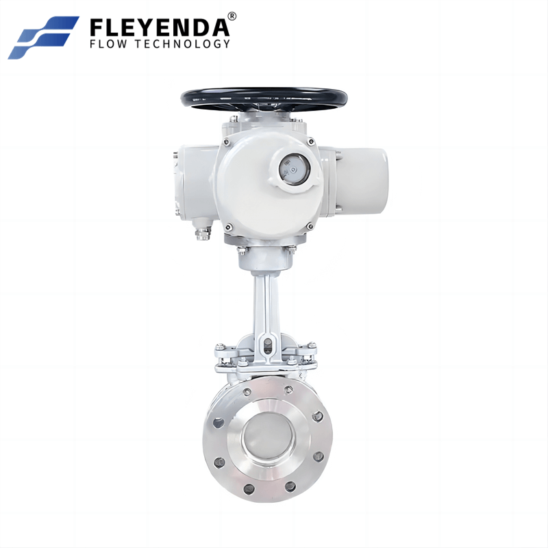 FLE-Z20-KG Stainless Steel Multi-turn Knife Gate Valve with Actuator