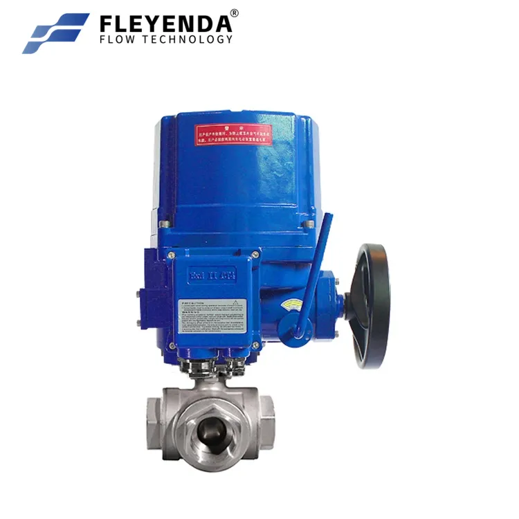 Adjustment Explosion-Proof Threaded 3 Way Electric Ball Valve