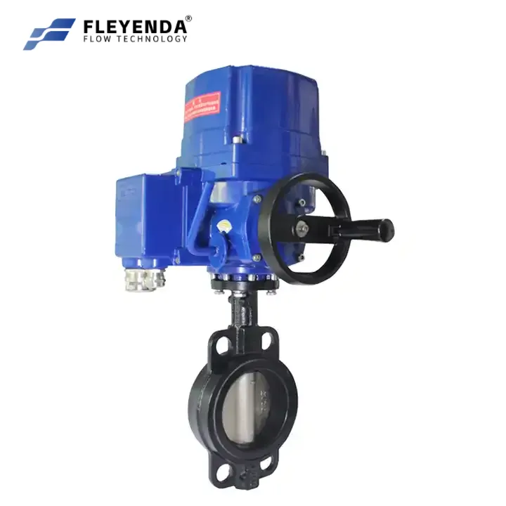 FLE-QT-W-B Wafer 4 inch Explosion Proof Motorized Butterfly Valve