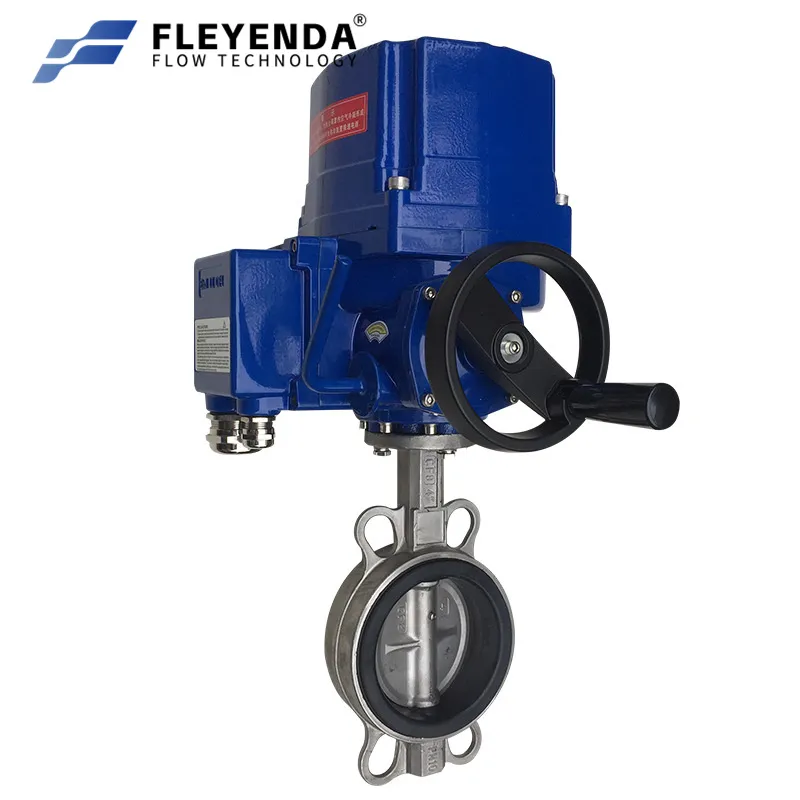 FLE-QT-WBV Stainless Steel Center Line EPDM Explosion-proof Wafer Electric Butterfly Valve