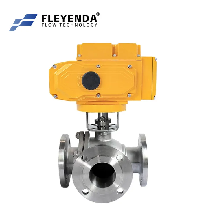 FLE-QH-FBV L/T Type Stainless Steel Mini Multi-turn Electric Ball Valve