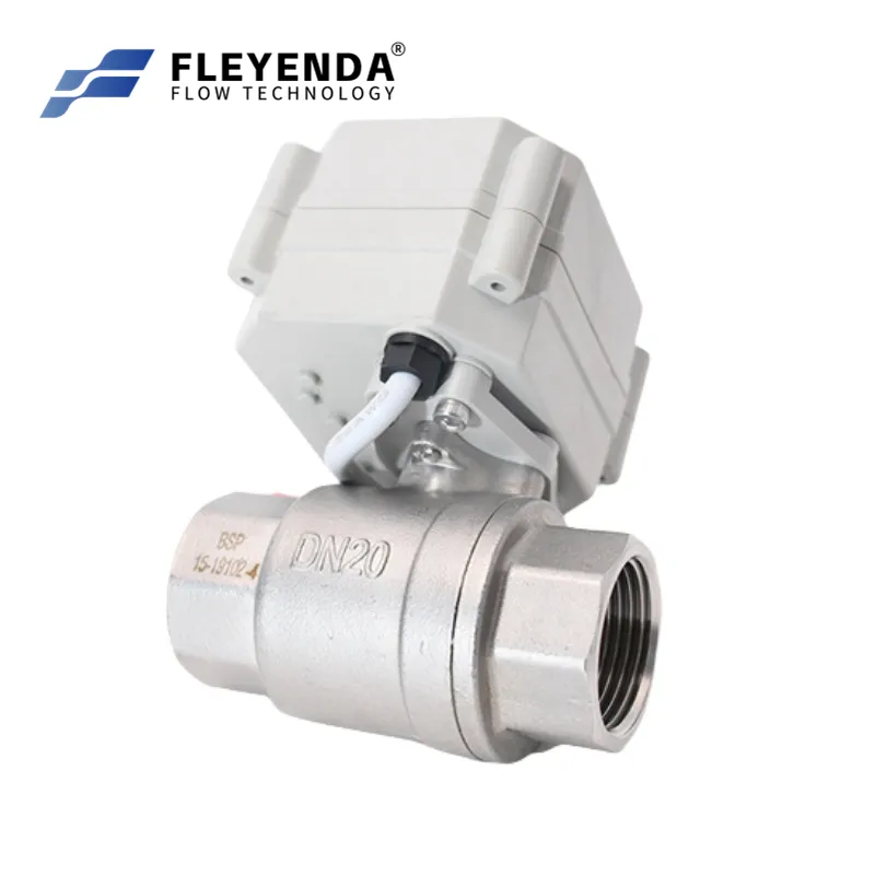 3/4" inch 0-10V SS Motorized Proportional Control Ball Valve