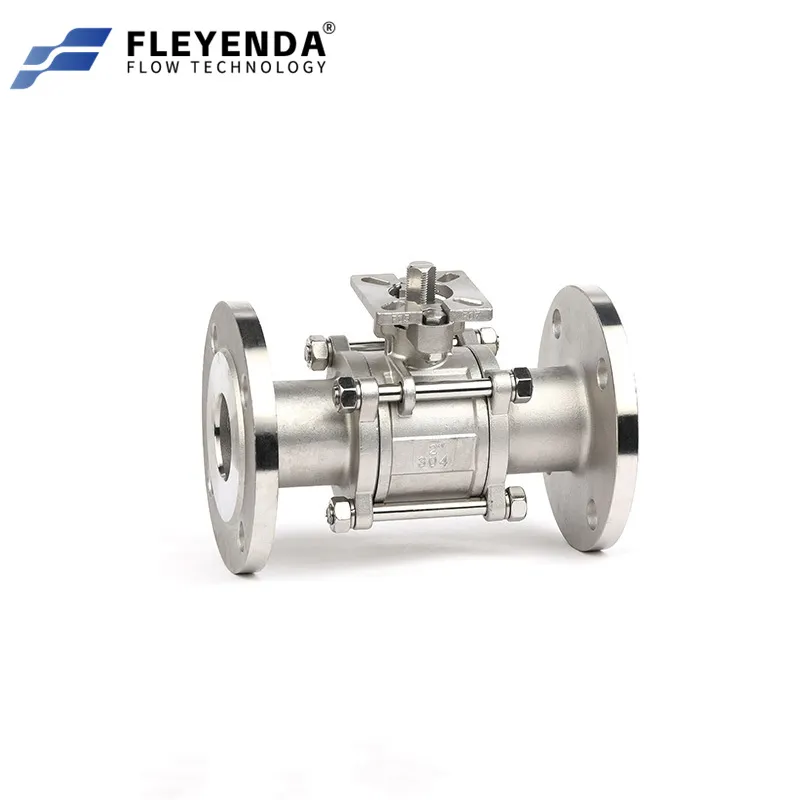 GB DIN Three-piece Stainless Steel High Platform Ball Valves ​