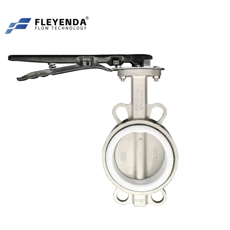 4" Inch High Performance Wafer All Stainless Steel Butterfly Valve