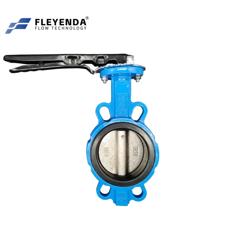 Ductile Iron Body Stainless Steel Disc Wafer Butterfly Valve