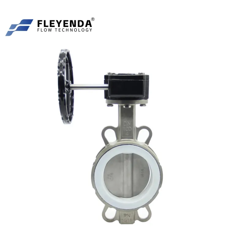 SUS Wafer Turbine Hand Operated Butterfly Valve