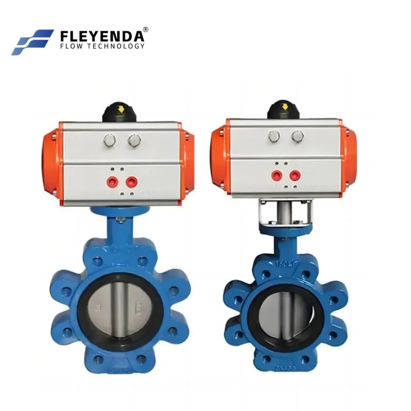 Fleyenda Cast Iron Pneumatic Lug Type Butterfly Valve