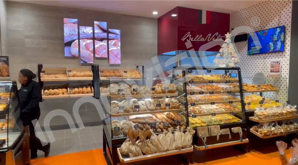 P2.5 LED indoor customer tailor design display installed in the super market in South Africa 