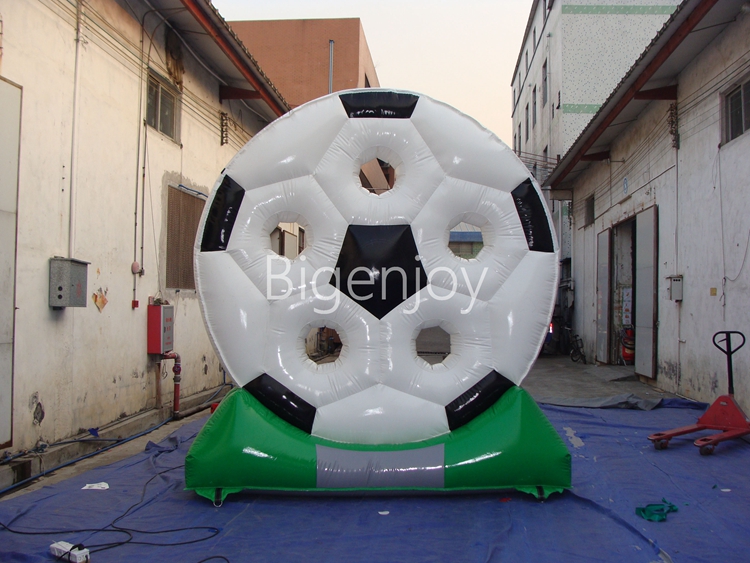 Inflatable Football Toss Games soccer inflatable football shooting goal