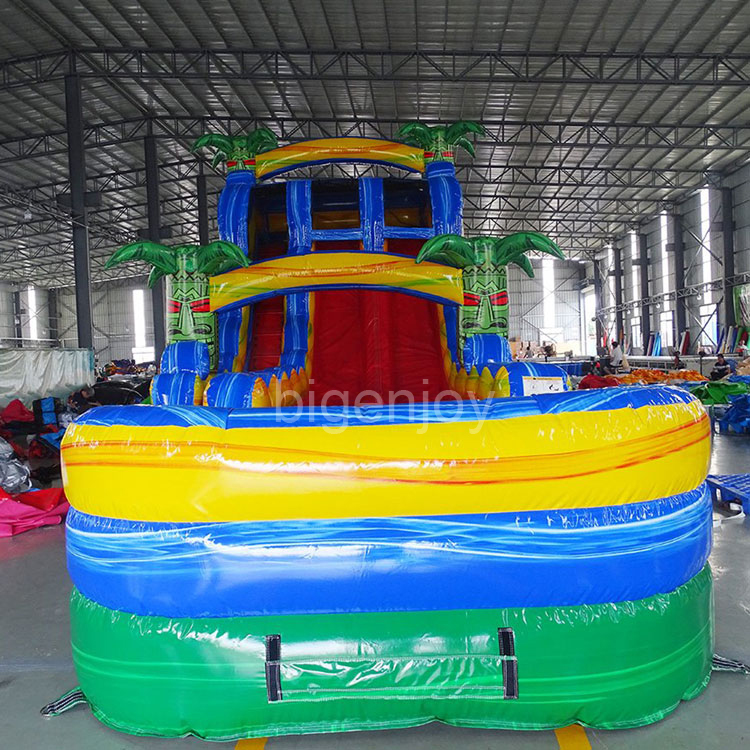 18ft reggae hybrid palms big inflatable blow up slide Inflatable Slide For Sale