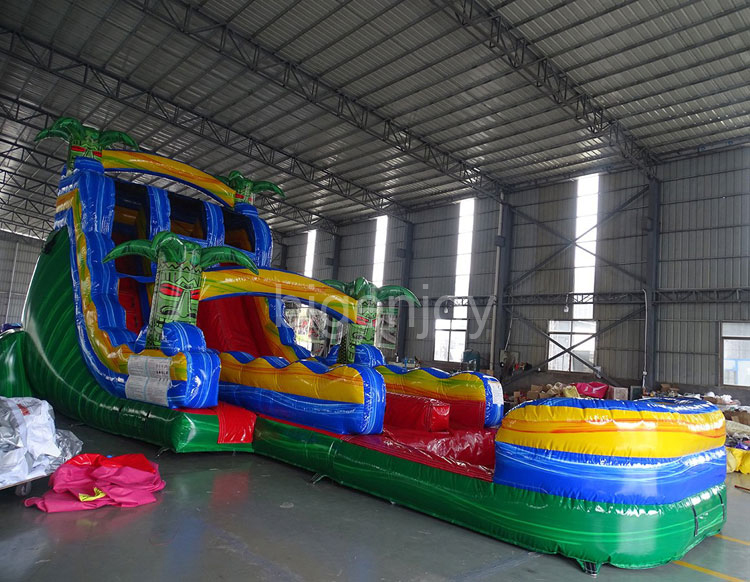 18ft reggae hybrid palms big inflatable blow up slide Inflatable Slide For Sale