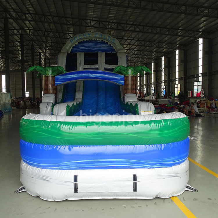 18ft rocky commercial water slide for sale water park inflatable slide