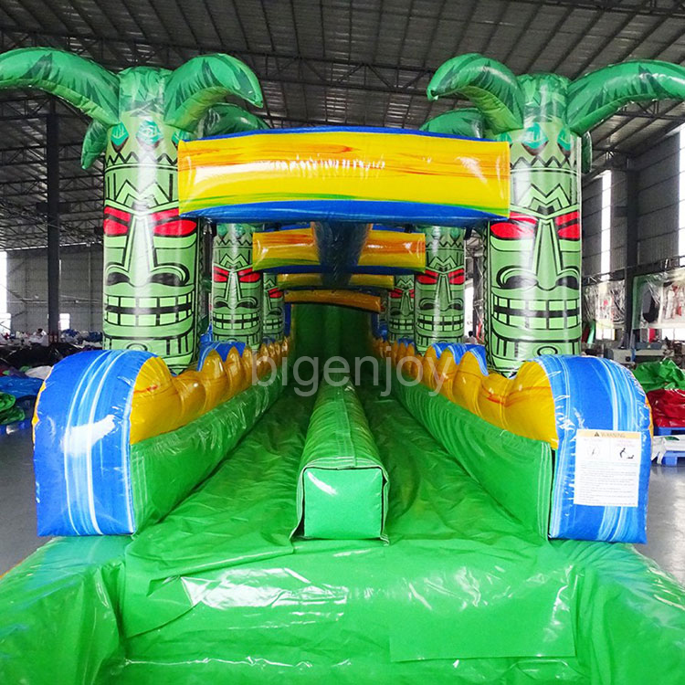 Dual Lane Huge Water Slide Inflatable hippo inflatable commercial water slide