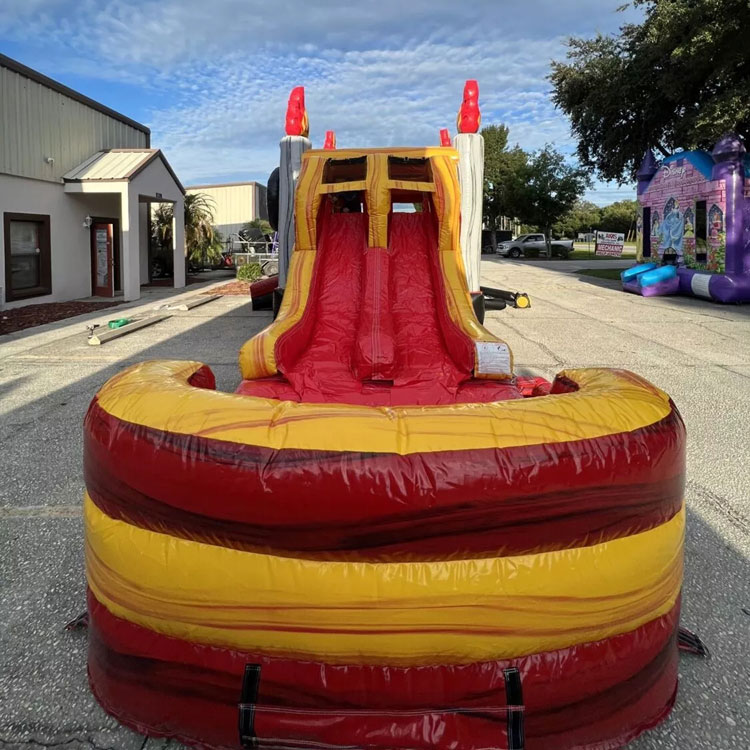 MONSTER TRUCK bounce house DUAL LANE inflatable monster truck bouncer