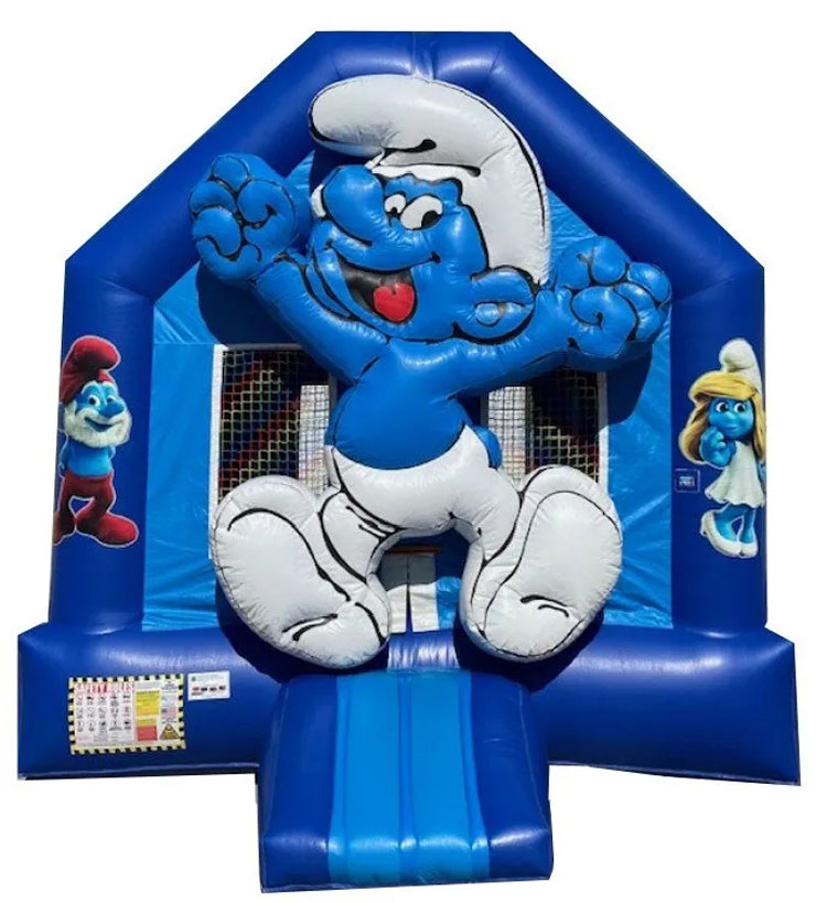 Blue Smurf Bounce House Module baby bounce house