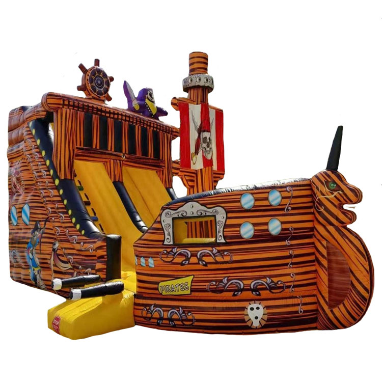 Inflatable Pirate Ship Slide Inflatable Black Pearl Pirate Slide