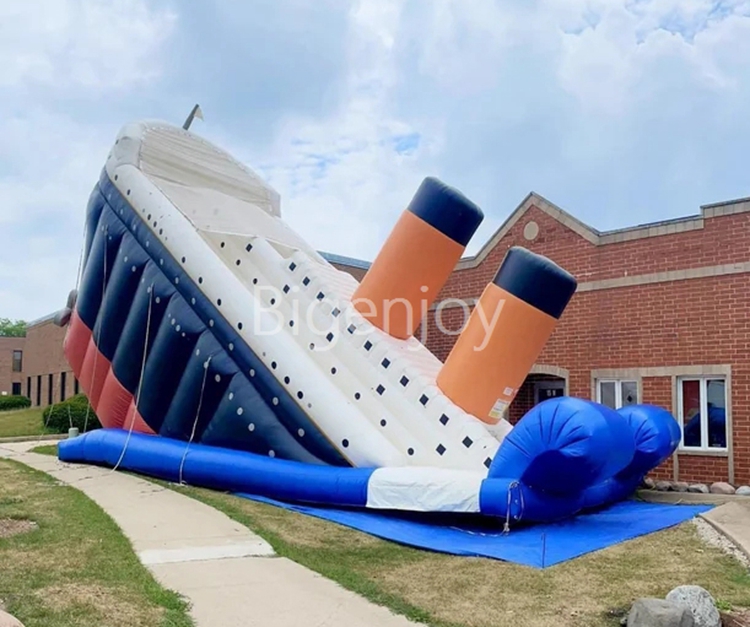 titanic jumping castle water slides 33 titanic adventure dual slide