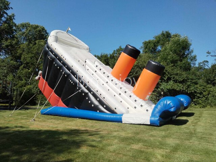 titanic jumping castle water slides 33 titanic adventure dual slide