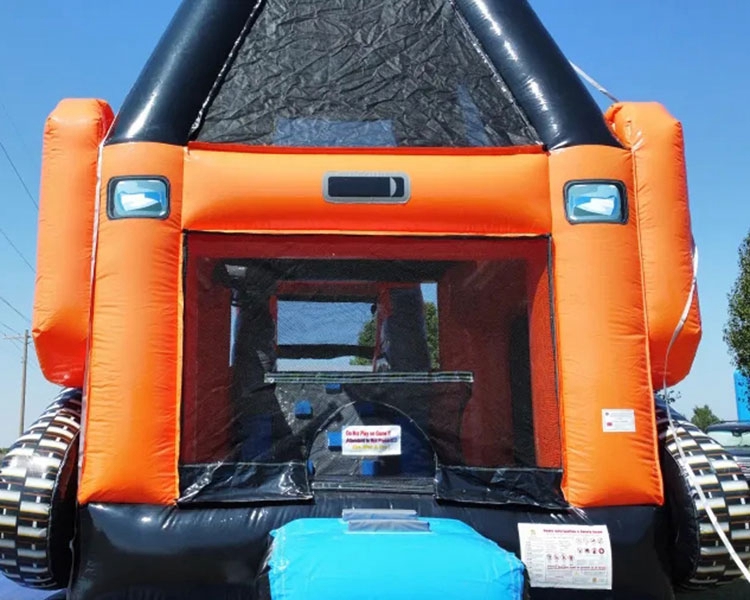 inflatable monster truck slides Skid Loader Bounce house monster truck slide for sale