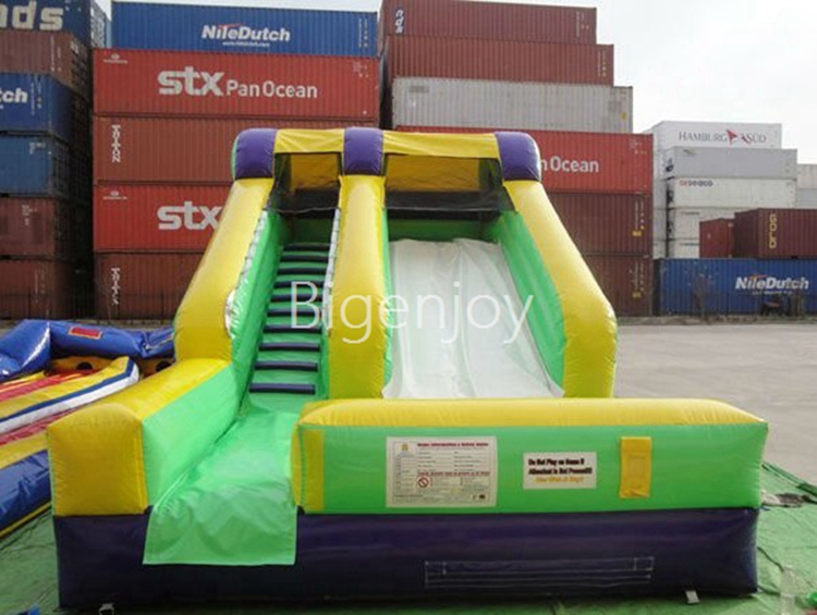 small inflatable slide splash single lane backyard water slide