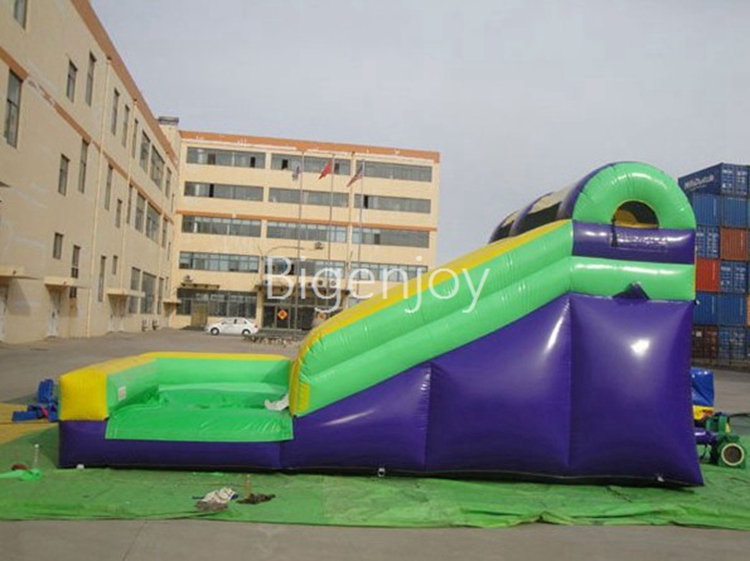 small inflatable slide splash single lane backyard water slide